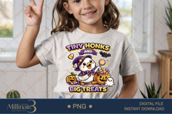 Tiny Honks and Big Treats PNG, Cute Halloween Goose Digital Product Image 2