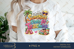 Sunshine State Of Teaching PNG Funny Teacher Summer Clipart Product Image 2