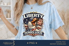 Liberty Honks Loud PNG, Funny Patriotic Goose Sublimation De Product Image 2