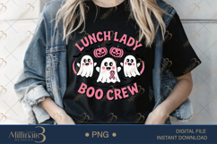 Lunch Lady Boo Crew PNG|Funny School Cafeteria Staff Product Image 2