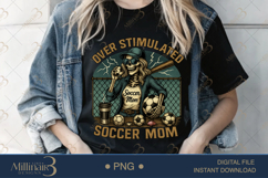 Overstimulated Baseball Mom PNG | Coquette Bow Sports Pn Product Image 2