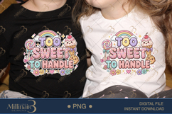 Too Sweet To Handle PNG, Cute Kawaii Candy Dessert Clipart w Product Image 2