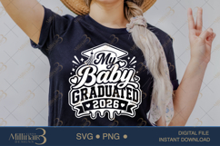 My Baby Graduated 2026 SVG PNG, Proud Mom Graduation Design, Product Image 2