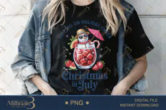 Summer Vibes Christmas in July PNG Sublimation Product Image 2