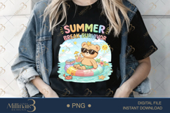Summer Break Survivor PNG Funny Teacher Summer Clipart Product Image 2