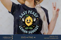 Easy Peasy Lemon Squeezy SVG PNG | Summer Vacation Family Product Image 2