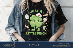Just A Little Pinch PNG, St Patricks Day Nurse Shamrock PNG Product Image 2
