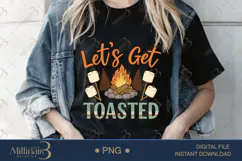 Let’s Get Toasted PNG | Funny Camping & S’mores Product Image 2