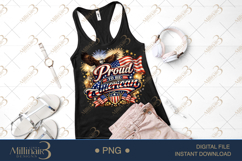 Proud to Be American PNG, Patriotic Eagle Sublimation Design Product Image 2