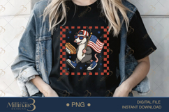 Funny Opossum 4th of July PNG Patriotic Animal Clipart Product Image 2