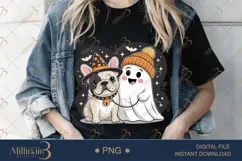 Spooky Season Paw PNG |Ghost Dog, Pumpkin Pu Product Image 2