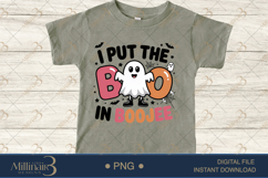 I Put The Boo in Boojee PNG |Cute Halloween Ghost Design Product Image 2