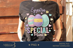 Eggstra Special PNG, Mini Crochet Easter Sublimation Design, Product Image 2