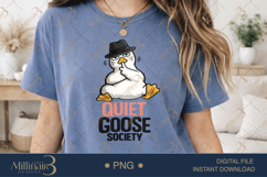 Quiet Goose Society PNG, Funny Introvert Goose Sublimation D Product Image 2
