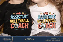 Assistant Volleyball Coach PNG | Funny Baby Onesie PNG Product Image 2