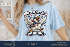 United States Of Honk PNG, Funny Patriotic Goose Sublimation Product Image 2