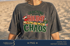Teaching Through the Holiday Chaos PNG, Funny Teacher Christ Product Image 2