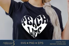 Teacher Life Heart SVG PNG Sublimation|Teacher Appreciati Product Image 2