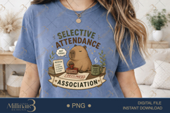 Selective Attendance Association PNG, Funny Capybara Introve Product Image 1