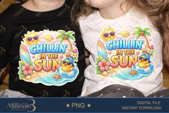 Chillin In The Sun PNG, Cute Kawaii Summer Beach Clipart wit Product Image 2