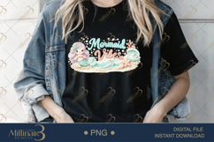 Mermaid Vibes PNG, Crochet Mermaid Sublimation Design, Cute Product Image 2