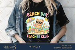 Beach Day Teacher Club PNG Cute Teacher Summer Clipart Product Image 2