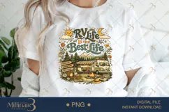 RV Life Is the Best Life PNG, Retro Camping Sublimation Desi Product Image 2