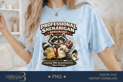 Professional Shenanigan Specialist PNG, Funny Raccoon Sublim Product Image 2