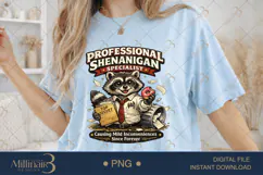 Professional Shenanigan Specialist PNG, Funny Raccoon Sublim Product Image 2
