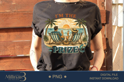 I’m The Prize PNG Funny Beach Couple Design | Summer Vacatio Product Image 2