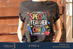 It Takes A Special Teacher PNG| Puzzle Piece Autism Awarenes Product Image 2