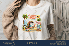 Beach Hair Dental Care PNG, Funny Dental Assistant Summer De Product Image 2