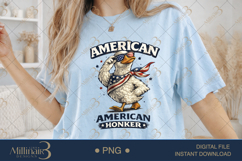 American Honker PNG, Funny Patriotic Goose Sublimation Desig Product Image 2