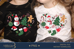 Cute Christmas Heart Clipart PNG | Holiday Doodle Illustrati Product Image 2