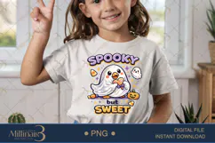 Spooky But Sweet PNG, Cute Ghost Goose PNG, Halloween Goose Product Image 2