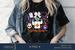 Spooky Nurse Halloween PNG |Funny Nurse Sublimation Product Image 2
