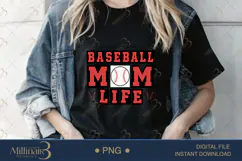 Baseball Mama Coquette Bow PNG | Coquette Bow Sports Png Product Image 2