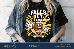 Fun Fall Football PNG | Falls Out All Season Design | Game D Product Image 2