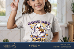 Goosey Little Ghost PNG, Cute Ghost Goose PNG, Halloween Dig Product Image 2