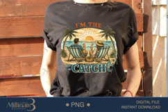 I’m The Catch PNG Funny Beach Couple Fishing Design | Summer Product Image 2