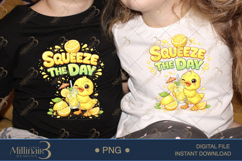 Squeeze The Day PNG Lemon Summer Design, Cute Chick Lemonade Product Image 2