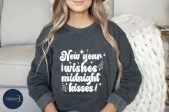 New Year Wishes and Midnight Kisses|Merry Christmas Svg. Product Image 2
