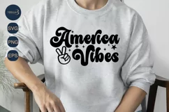America Vibes Smiley SVG PNG Sublimation America|4th Of July Product Image 2
