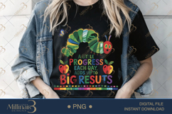 A Little Progress Each Day Adds Up To Big Results PNG|Motiv Product Image 2