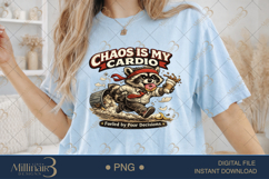 Chaos Raccoon Club PNG Bundle, 20 Funny Raccoon PNG Designs, Product Image 3