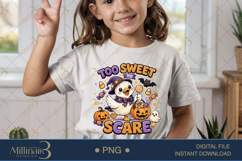 Too Sweet to Scare PNG, Cute Halloween Goose Digital Downloa Product Image 2
