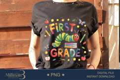 First Grade Caterpillar PNG Inspirational Quote Product Image 2