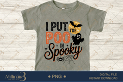I Put the POO in Spooky PNG |Funny Halloween Humor Design Product Image 2