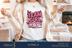 Gender Reveal Team Girl PNG Baby Shower Party Design New bor Product Image 2