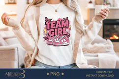 Gender Reveal Team Girl PNG Baby Shower Party Design New bor Product Image 2